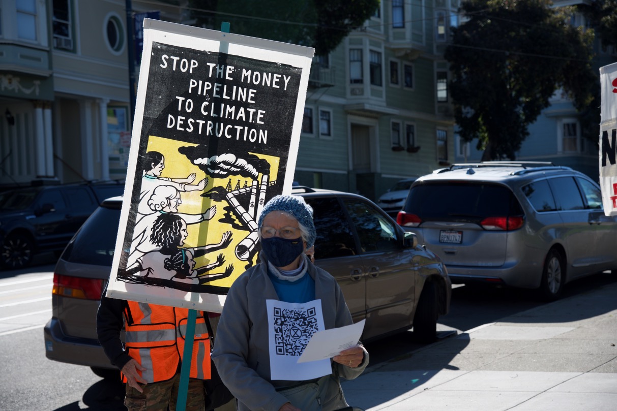 XRSFBay Confront Chase Bank in Solidarity with 'Stop Line 3' Indigenous Water Protectors in Minnesota:March 11th, 2021